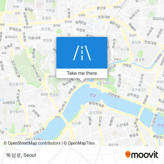 뚝섬로 map