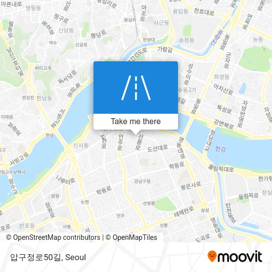 압구정로50길 map