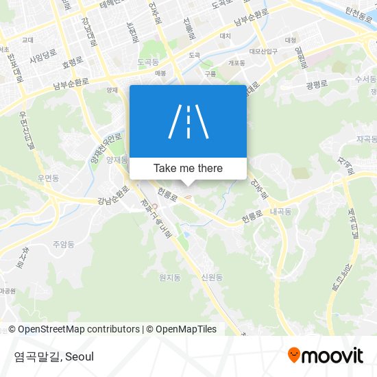 염곡말길 map