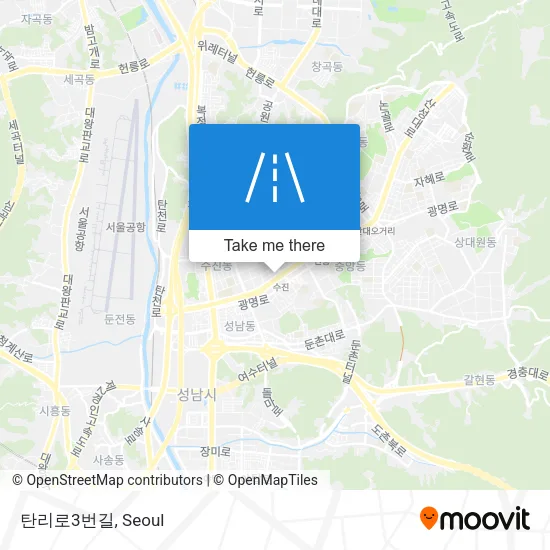 탄리로3번길 map