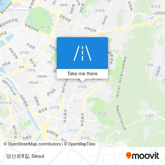 양산로8길 map