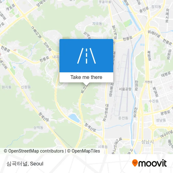 심곡터널 map