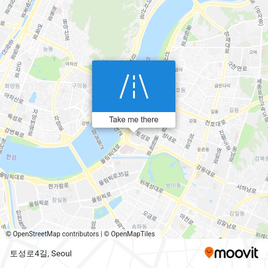 토성로4길 map