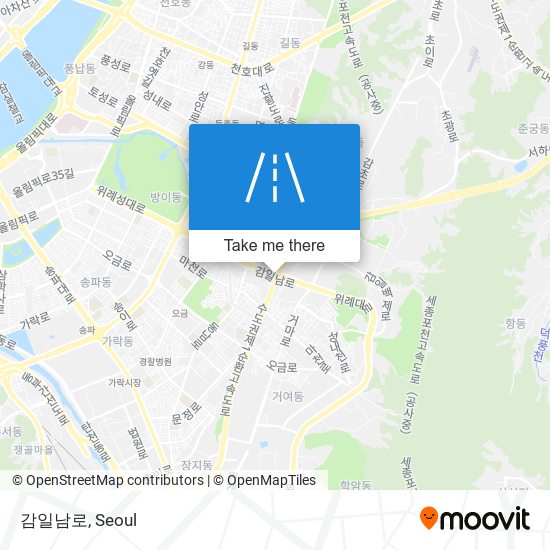 감일남로 map