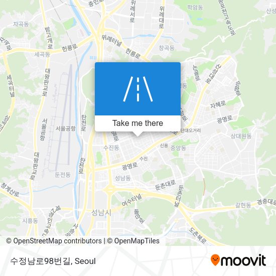수정남로98번길 map