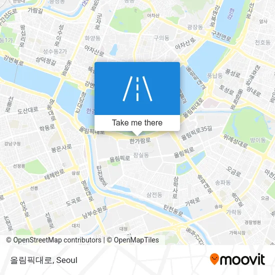 올림픽대로 map