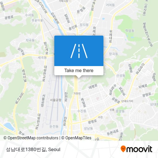성남대로1380번길 map