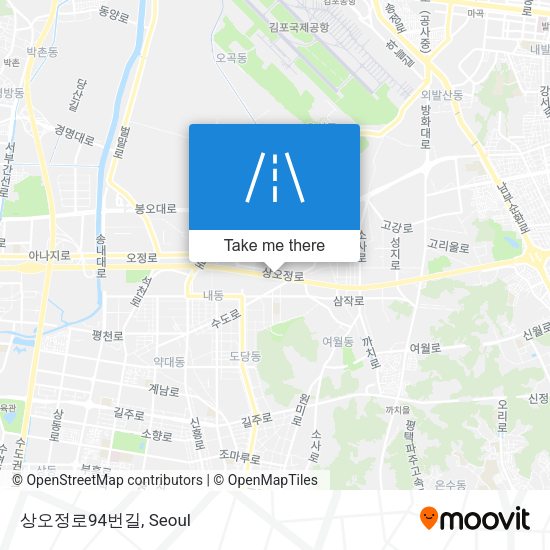 상오정로94번길 map