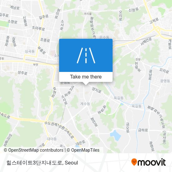 힐스테이트3단지내도로 map