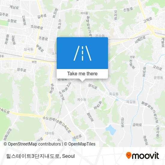 힐스테이트3단지내도로 map