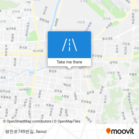 평천로745번길 map