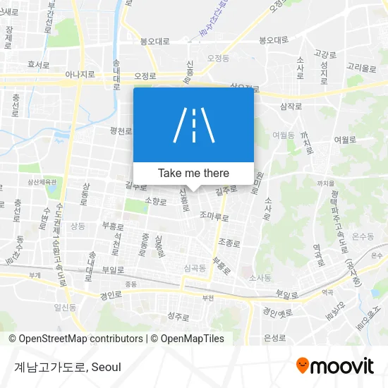 계남고가도로 map