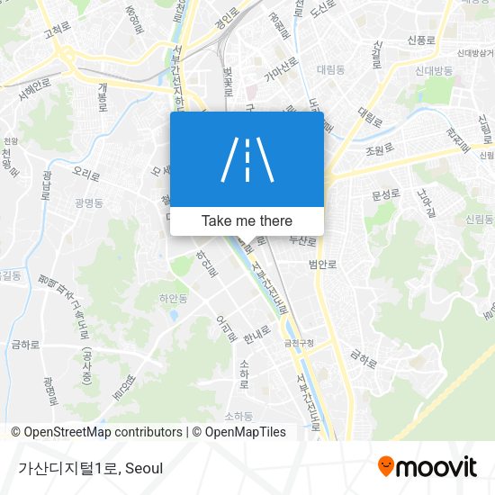 가산디지털1로 map