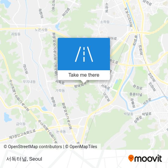 서독터널 map