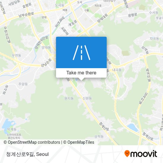 청계산로9길 map