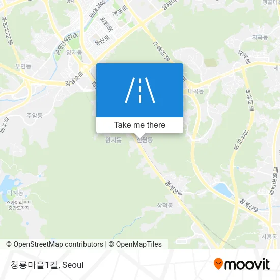 청룡마을1길 map