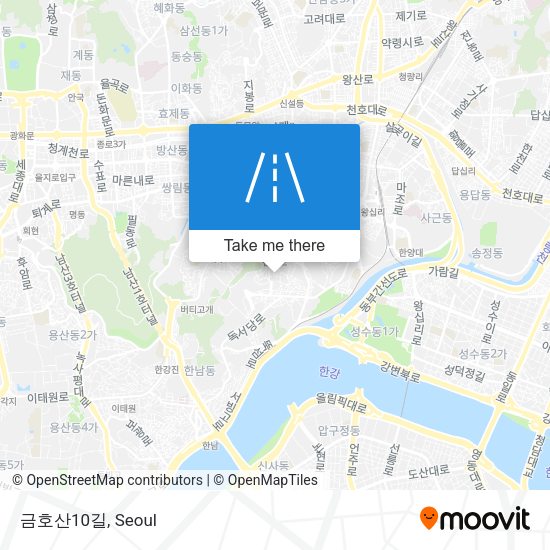 금호산10길 map