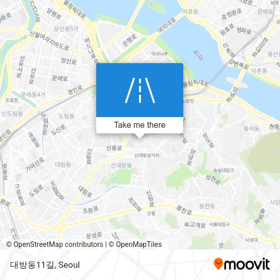 대방동11길 map
