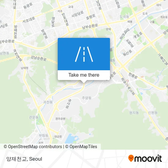 양재천교 map