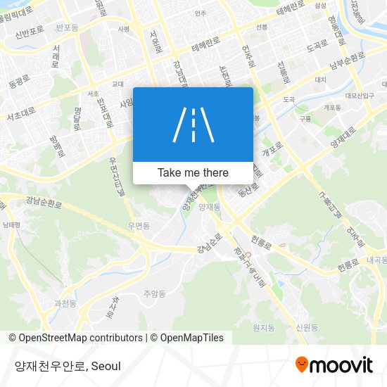 양재천우안로 map