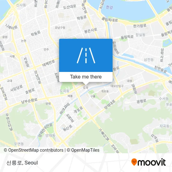 선릉로 map