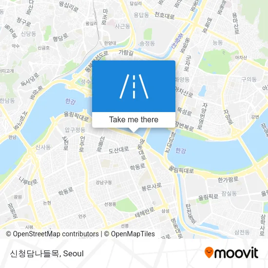 신청담나들목 map