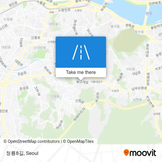 청룡8길 map