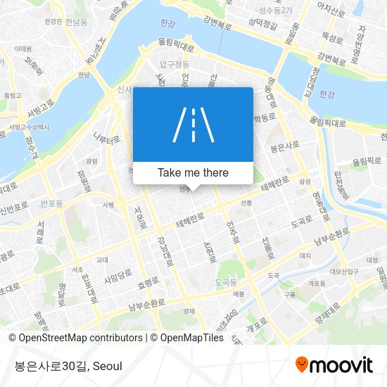 봉은사로30길 map