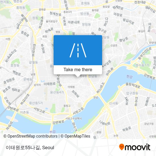 이태원로55나길 map