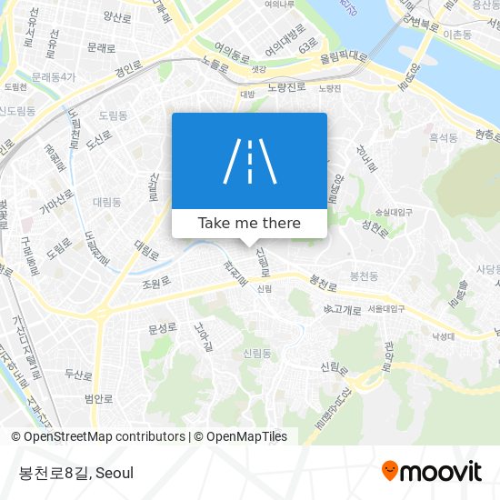 봉천로8길 map