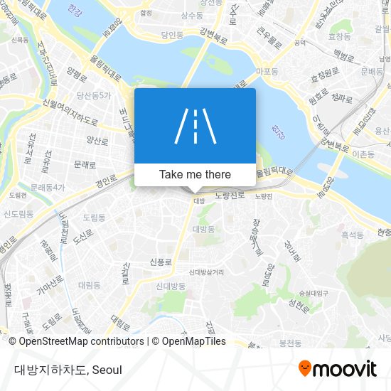 대방지하차도 map