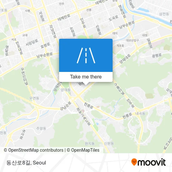동산로8길 map