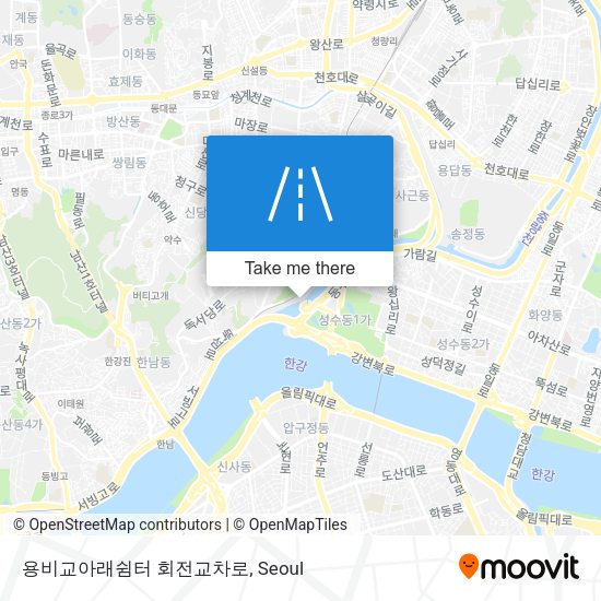 용비교아래쉼터 회전교차로 map