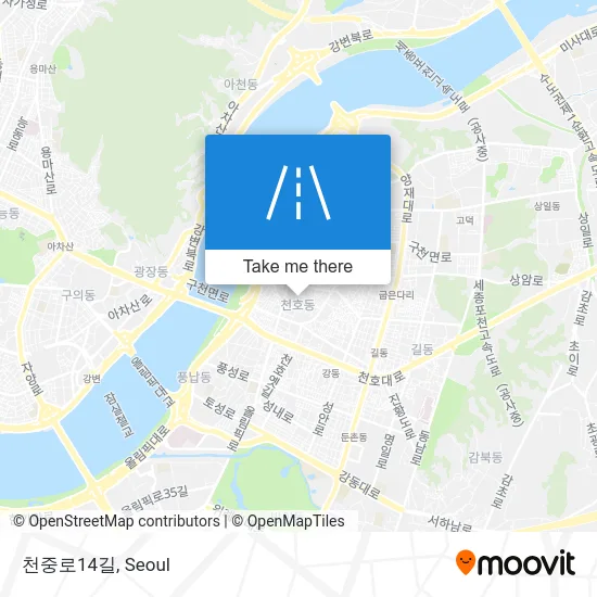 천중로14길 map