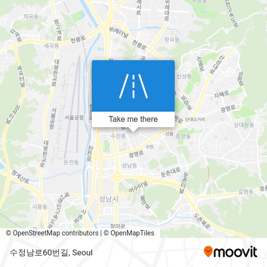 수정남로60번길 map