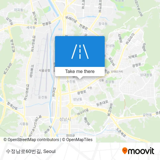 수정남로60번길 map