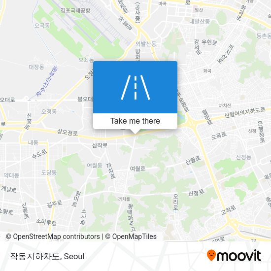 작동지하차도 map