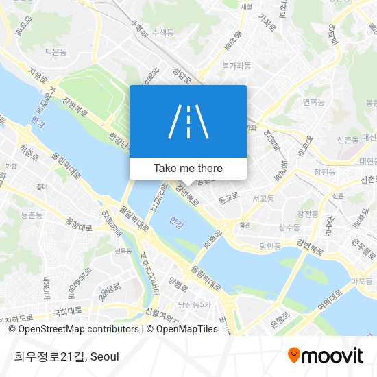 희우정로21길 map