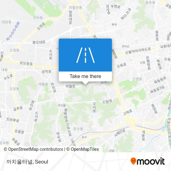 까치울터널 map