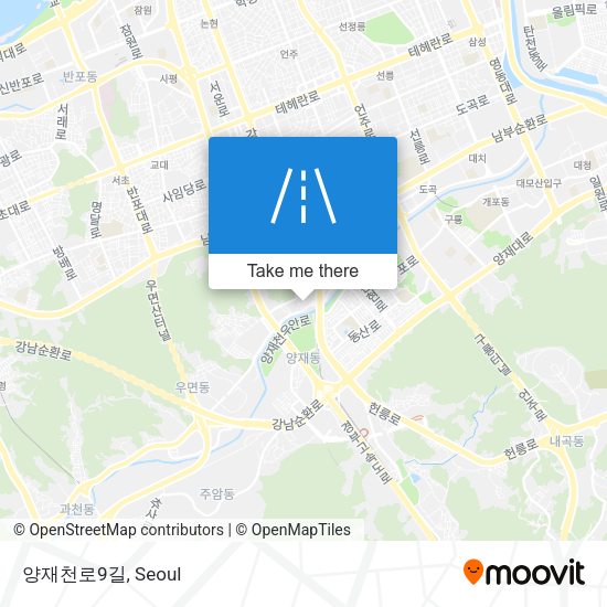 양재천로9길 map