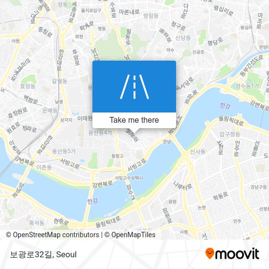 보광로32길 map