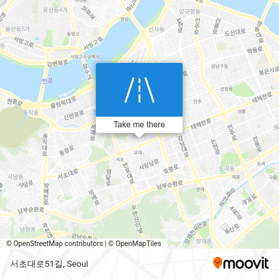 서초대로51길 map