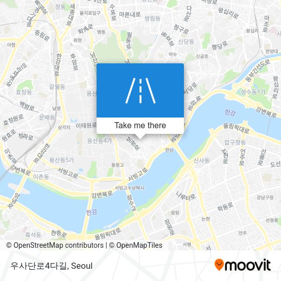 우사단로4다길 map
