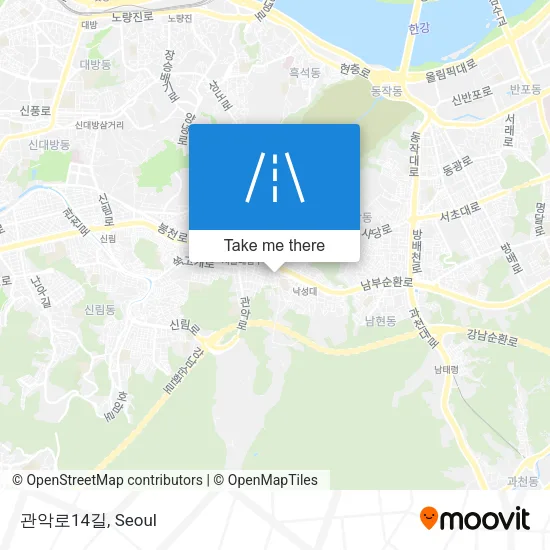 관악로14길 map