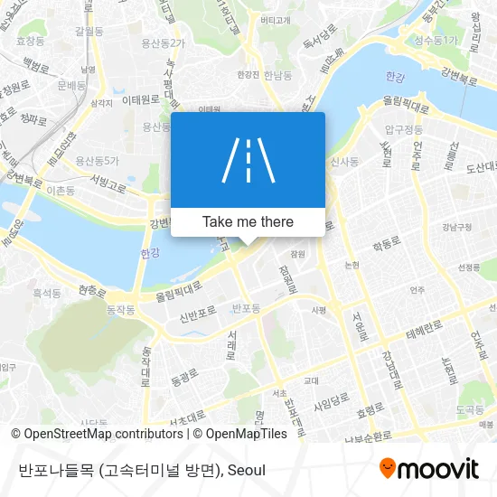 반포나들목 (고속터미널 방면) map