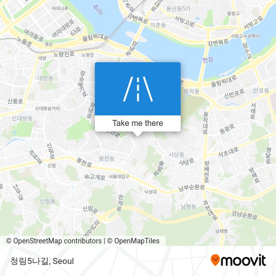 청림5나길 map