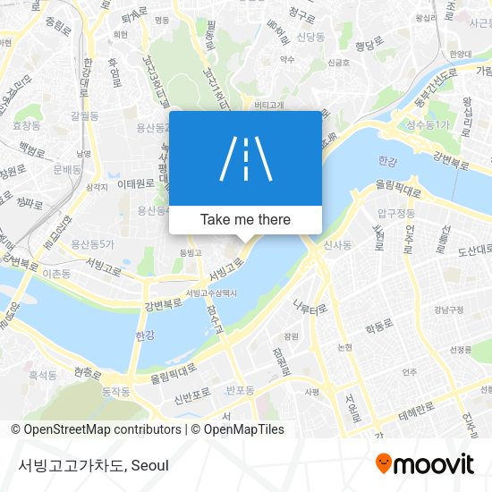 서빙고고가차도 map