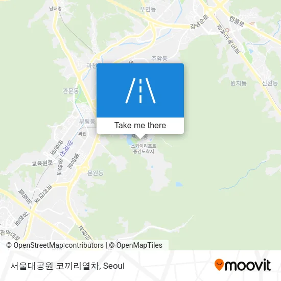 서울대공원 코끼리열차 map