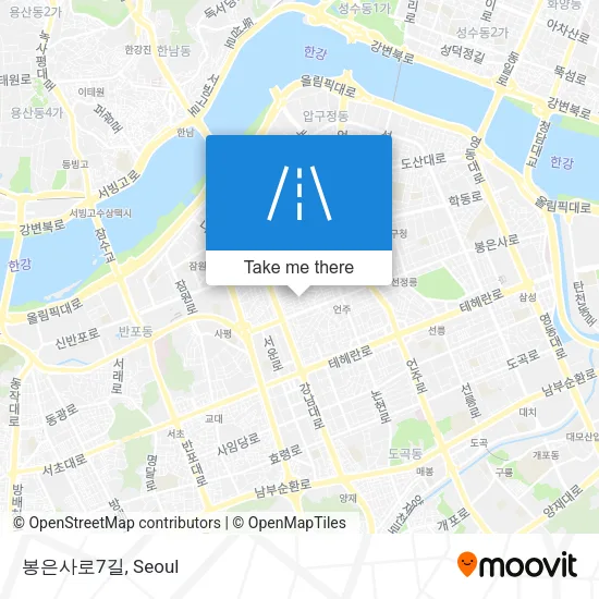 봉은사로7길 map