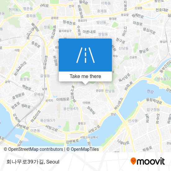 회나무로39가길 map